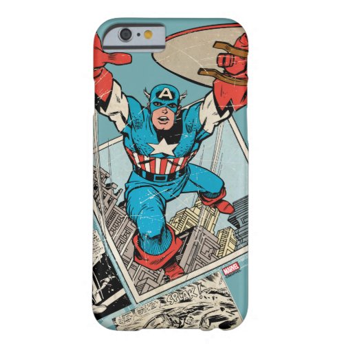 Captain America Leaping Out Of Comic Barely There iPhone 6 Case