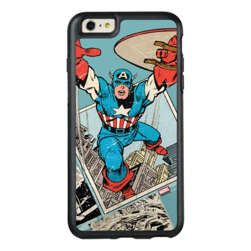 Captain America Leaping Out Of Comic OtterBox iPhone 66s Plus Case