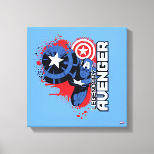 Captain America Legendary Avenger Canvas Print
