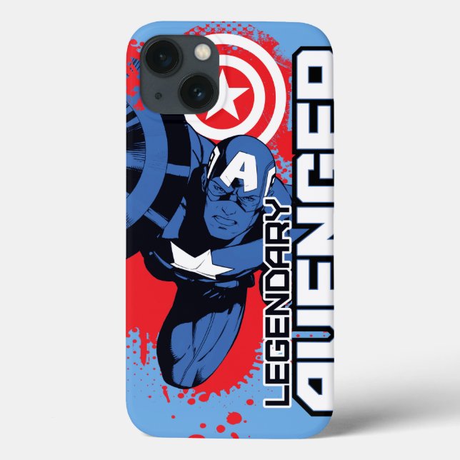 Captain America Legendary Avenger Case-Mate iPhone Case (Back)