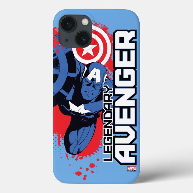 Captain America Legendary Avenger Case-Mate iPhone Case (Back)