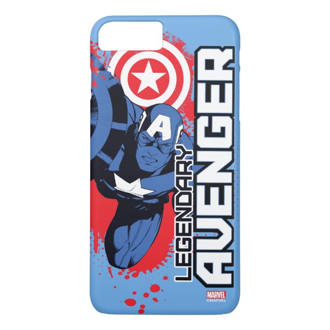 Captain America Legendary Avenger Case-Mate iPhone Case (Back)