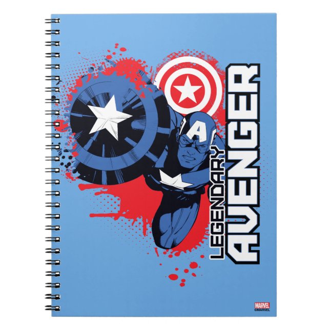 Captain America Legendary Avenger Notebook (Front)