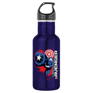 Captain America Legendary Avenger Stainless Steel Water Bottle