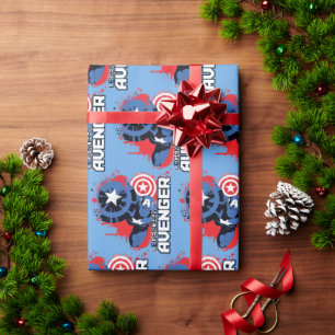 Captain America Legendary Avenger Wrapping Paper