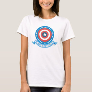 Captain America "Legendary" Patriotic Shield T-Shirt