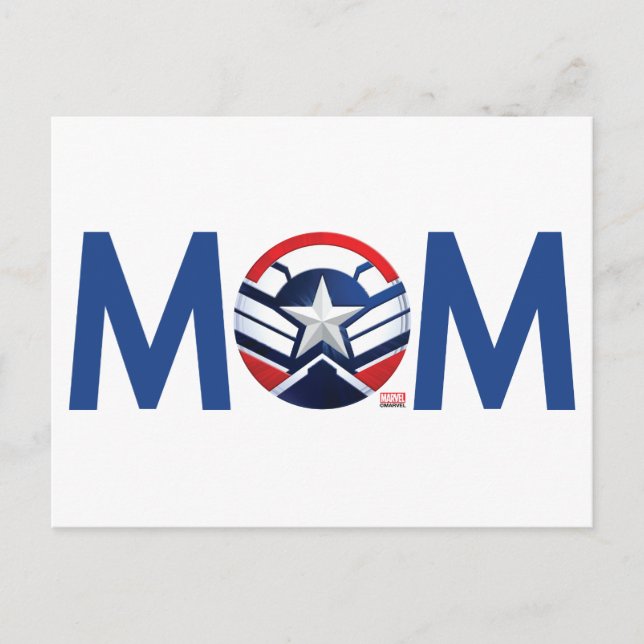 Captain America Mom Postcard (Front)
