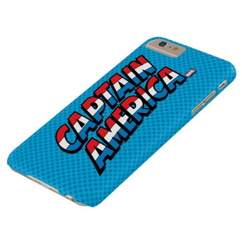 Captain America Name Logo Barely There iPhone 6 Plus Case