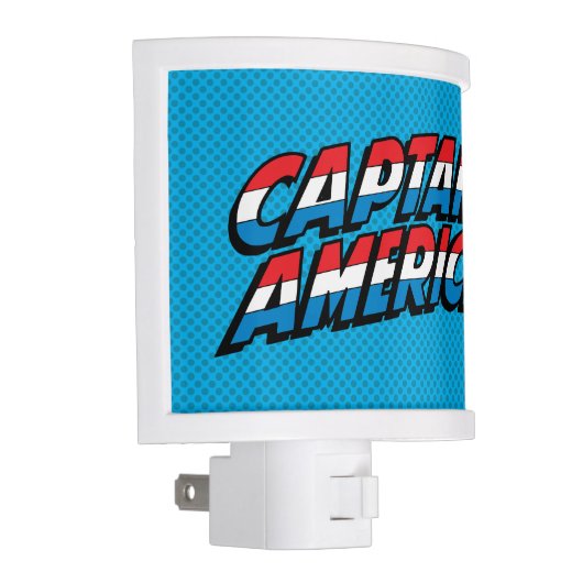 Captain America Name Logo Night Light (Right)