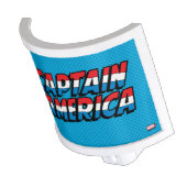 Captain America Name Logo Night Light (Angled)
