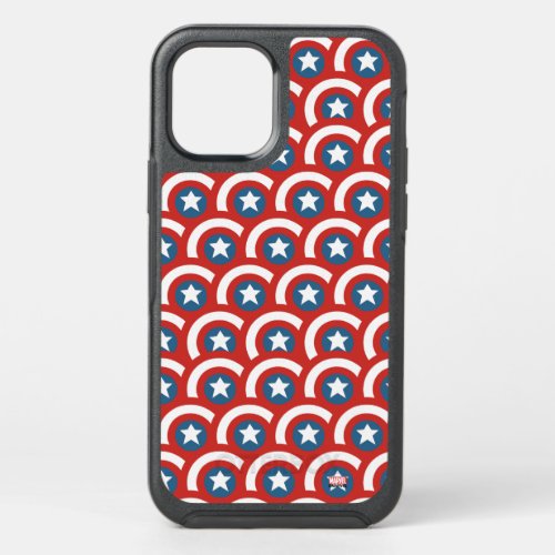 Captain America Overlapping Shield Pattern OtterBox Symmetry iPhone 12 Case