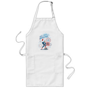 Captain America "Red, White, & Awesome!" Long Apron