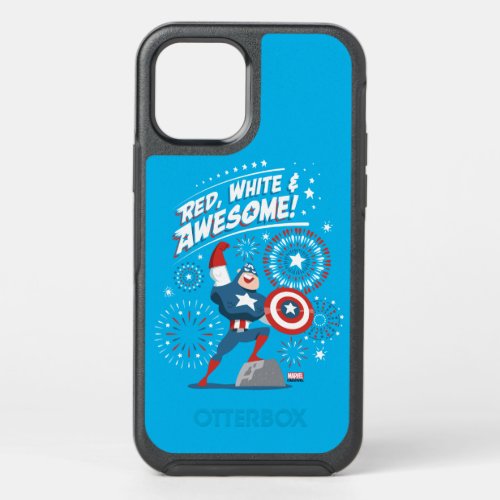 Captain America Red White  Awesome OtterBox Symmetry iPhone 12 Case