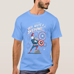 Captain America "Red, White, & Awesome!" T-Shirt
