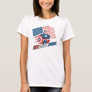 Captain America Red, White, & Brave T-Shirt