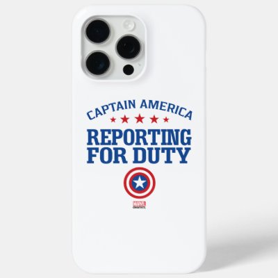 Captain America | Reporting For Duty iPhone 15 Pro Max Case