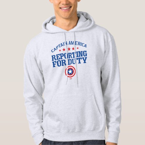 Captain America  Reporting For Duty Hoodie