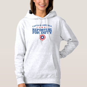 Captain America   Reporting For Duty Hoodie