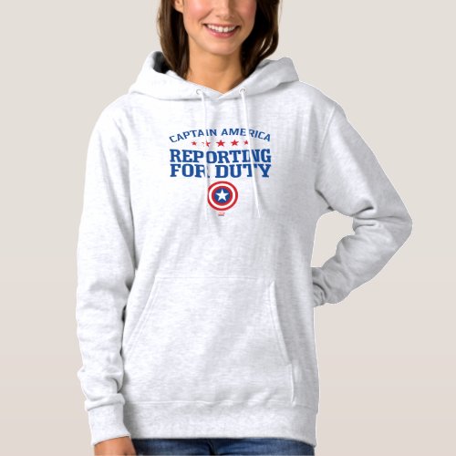 Captain America  Reporting For Duty Hoodie