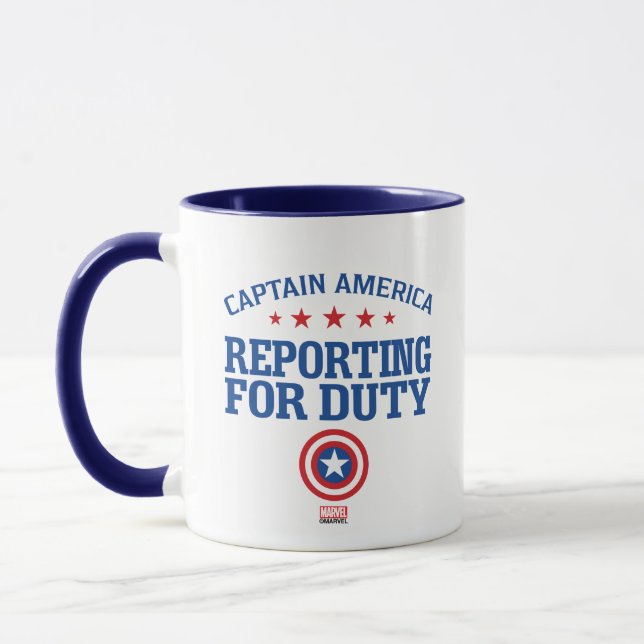 Captain America | Reporting For Duty Mug (Left)