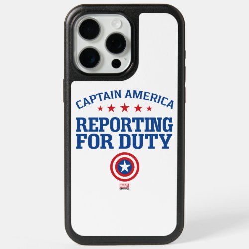 Captain America  Reporting For Duty iPhone 15 Pro Max Case