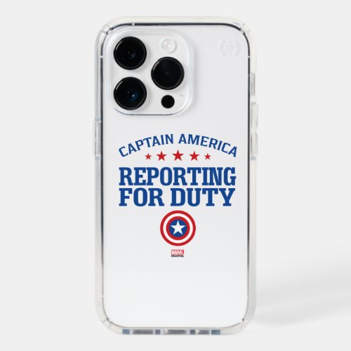 Captain America  Reporting For Duty Speck iPhone 14 Pro Case