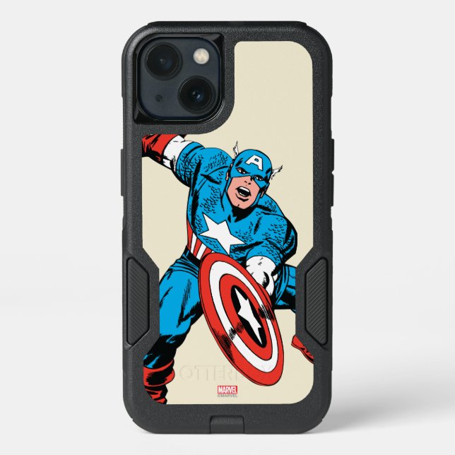 Captain America Retro 9 Otterbox iPhone Case (Back)