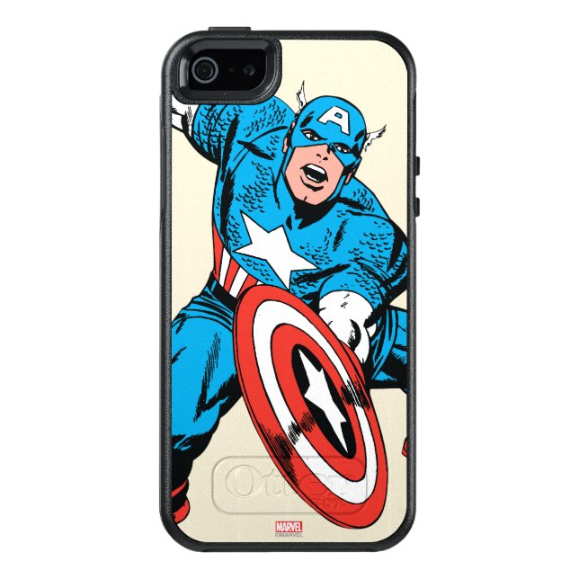 Captain America Retro 9 Otterbox iPhone Case (Back)