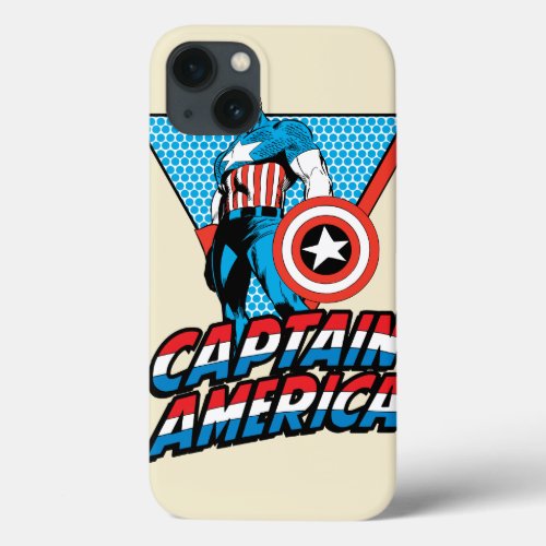 Captain America Retro Character Graphic iPhone 13 Case