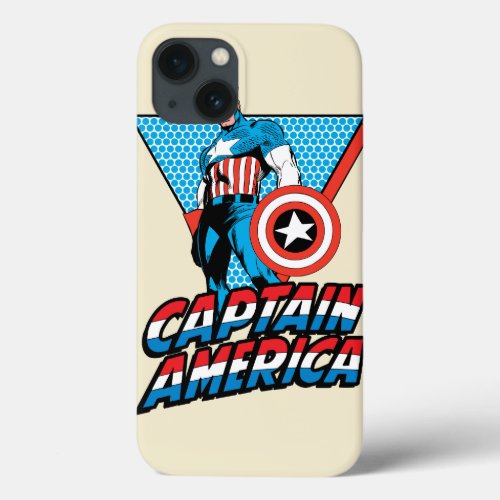 Captain America Retro Character Graphic iPhone 13 Case