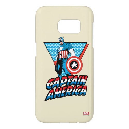 Captain America Retro Character Graphic Samsung Galaxy S7 Case