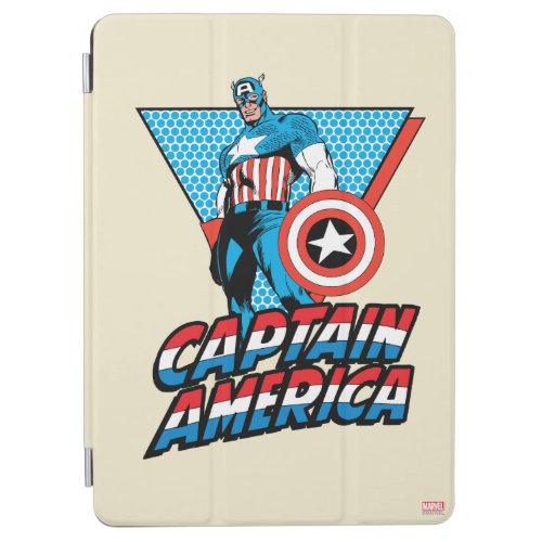 Captain America Retro Character Graphic iPad Air Cover