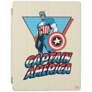 Captain America Retro Character Graphic iPad Smart Cover