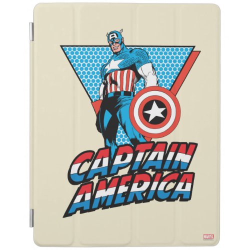 Captain America Retro Character Graphic iPad Smart Cover