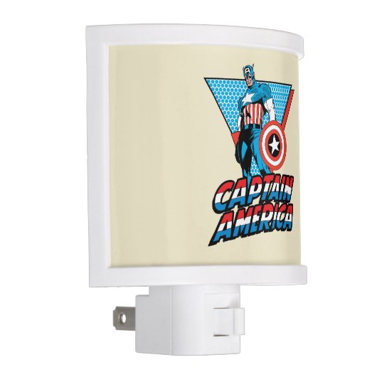 Captain America Retro Character Graphic Night Light (Right)