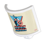 Captain America Retro Character Graphic Night Light (Angled)