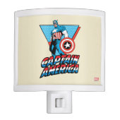 Captain America Retro Character Graphic Night Light (Front)