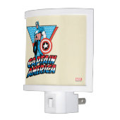 Captain America Retro Character Graphic Night Light (Left)