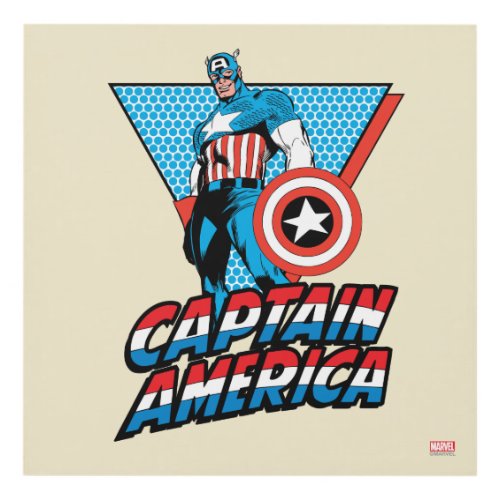 Captain America Retro Character Graphic