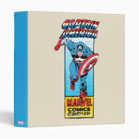 Captain America Retro Comic Character Binder