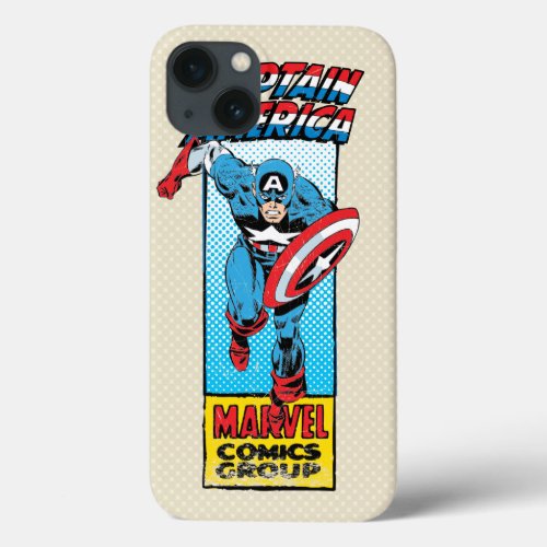 Captain America Retro Comic Character iPhone 13 Case