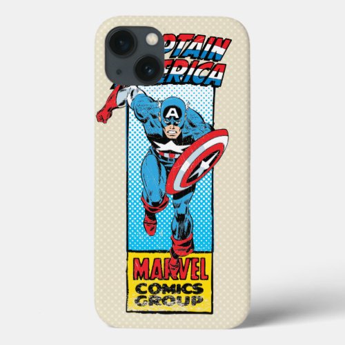 Captain America Retro Comic Character iPhone 13 Case