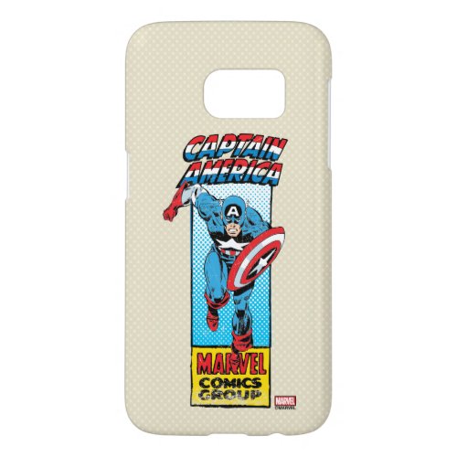 Captain America Retro Comic Character Samsung Galaxy S7 Case