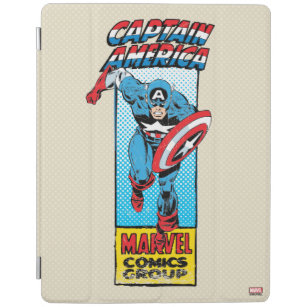 Captain America Retro Comic Character iPad Smart Cover