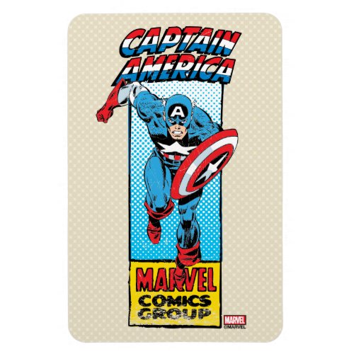 Captain America Retro Comic Character Magnet