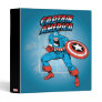 Captain America Retro Price Graphic 3 Ring Binder