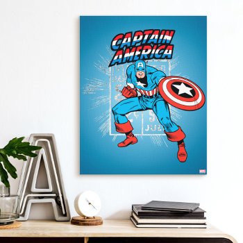 Captain America Retro Price Graphic Canvas Print by marvelclassics at Zazzle