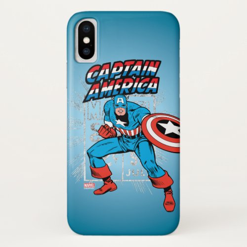 Captain America Retro Price Graphic iPhone X Case