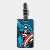 Captain America Run Luggage Tag