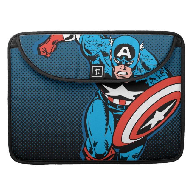 Captain America Run Sleeve For MacBooks (Front Closed)